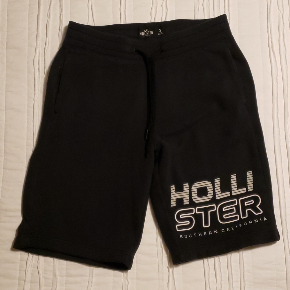 Hollister Mens Black Jogger Shorts size Small